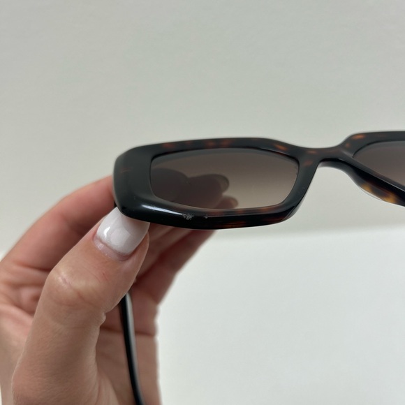 Prada Tortoiseshell Rectangular Sunglasses - Picture 8 of 8